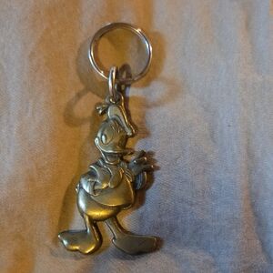 Donald Duck Silver Keychain